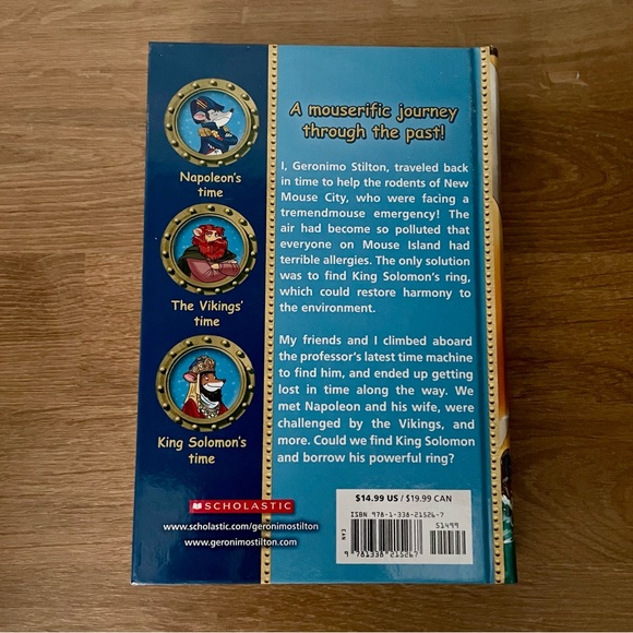 Geronimo Stilton Hardcover - No Time to Lose - Book 5 from Journey in Time - Picture 3 of 6